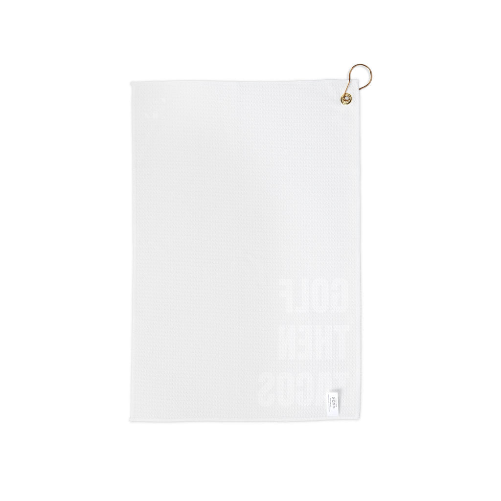 Golf Towel — "Golf Then Tacos" Golfing Towel with Grommet Ring
