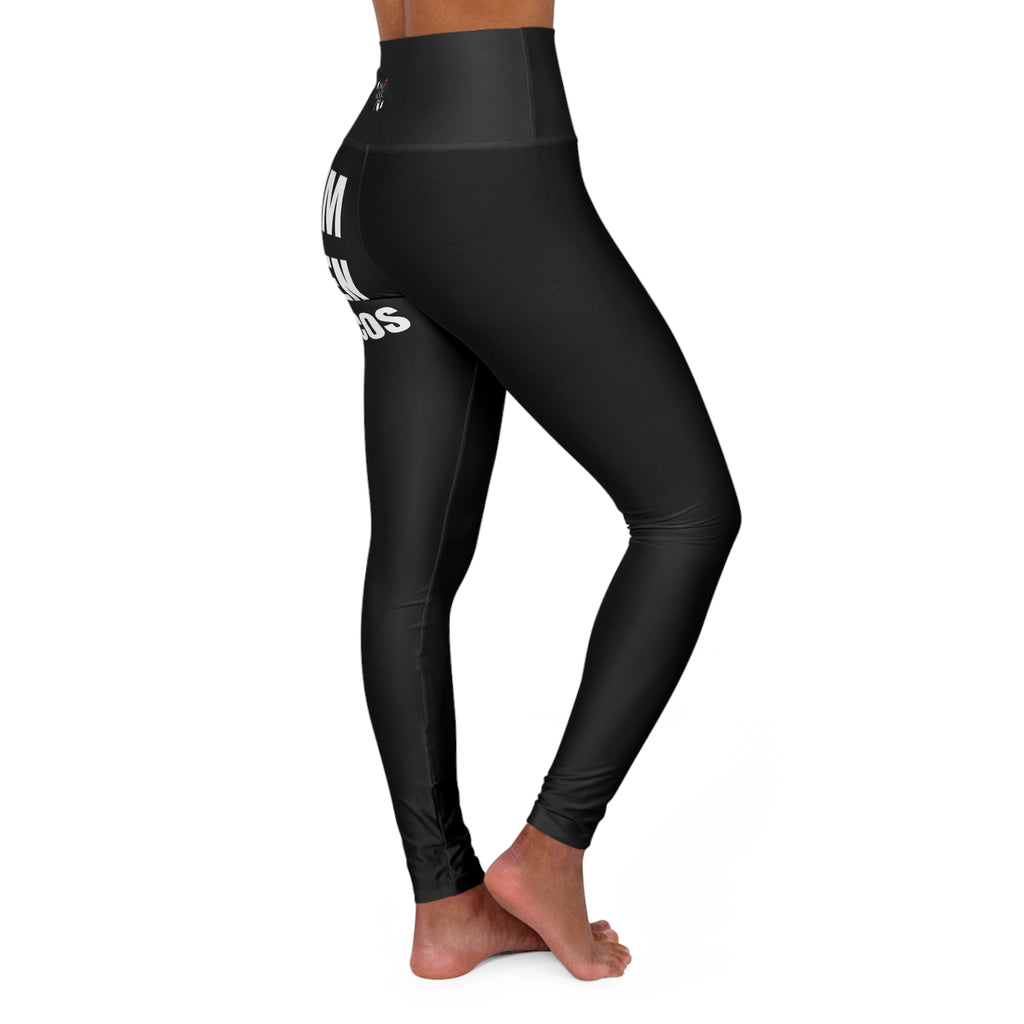 High-Waisted Yoga Leggings — 'Gym Then Tacos' Motivational Workout Leggings